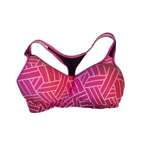 SO Pink Patterned Sports Bra